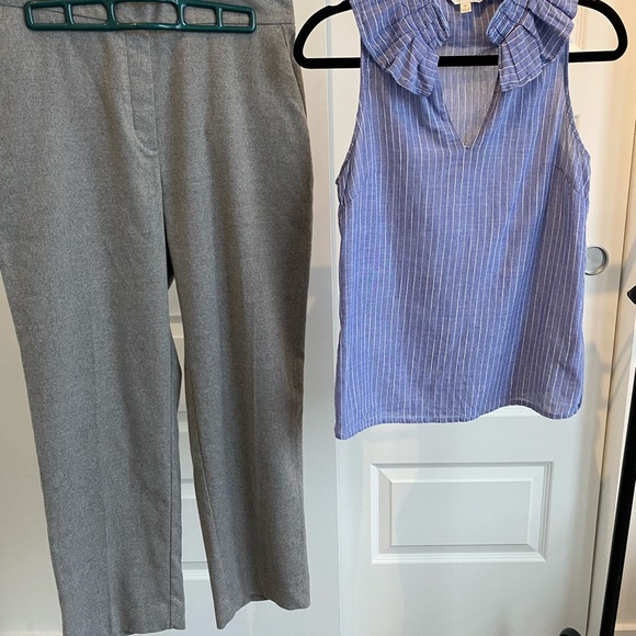 Zara Basics grey pants - Picture 1 of 7